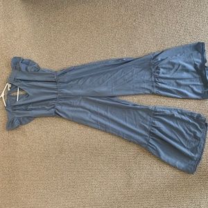 Light Blue Silk Jumpsuit